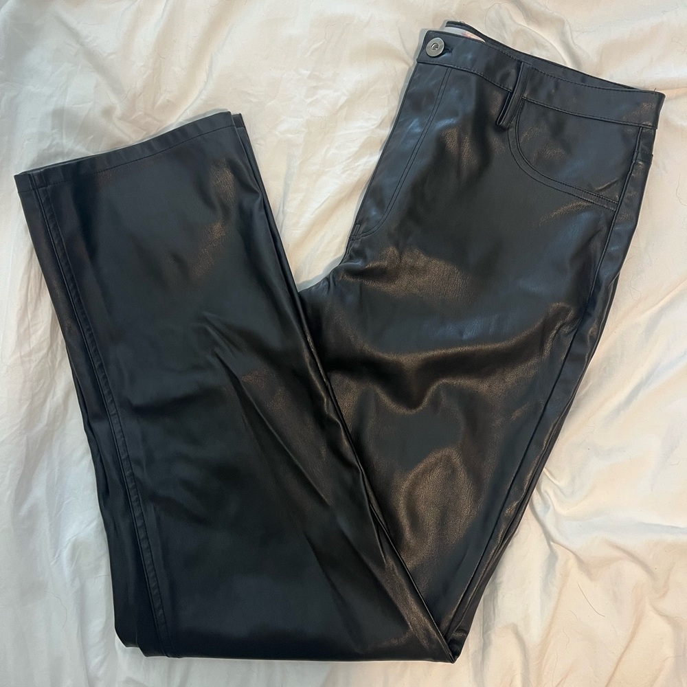 Black Leather Pant
